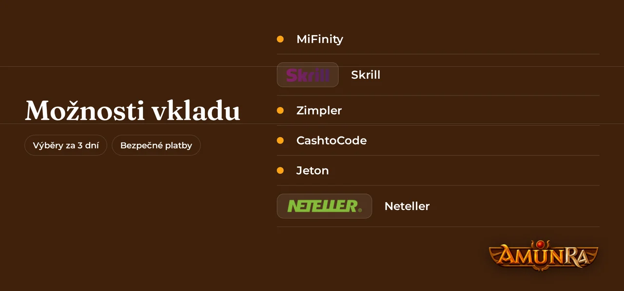 Prohlédněte platební metody